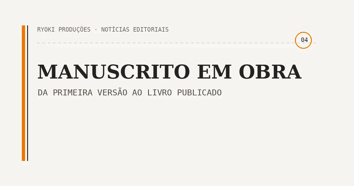 Card editorial Como transformar manuscrito em obra publicada